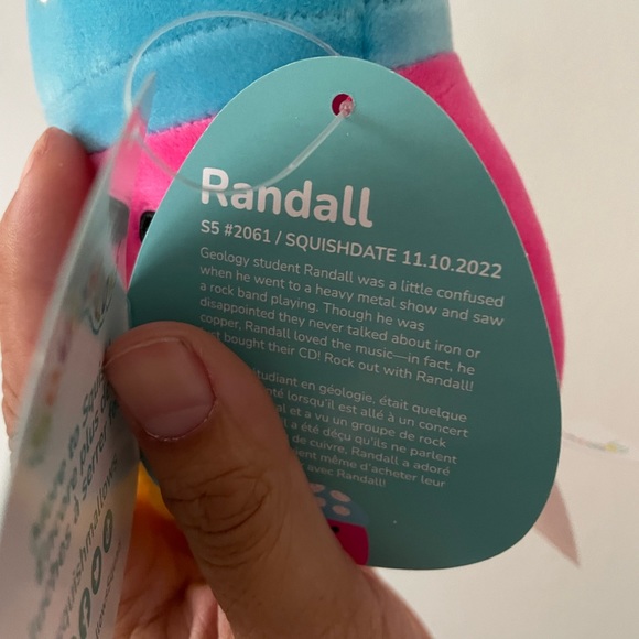 RANDALL the 5” pink mushroom squishmallow - Picture 4 of 4